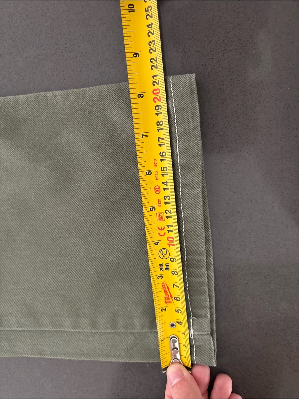 Dickies Girl Olive Carpenter Utility Pants Contrast Stitch Women Size 5/27 Skate - Picture 13 of 13
